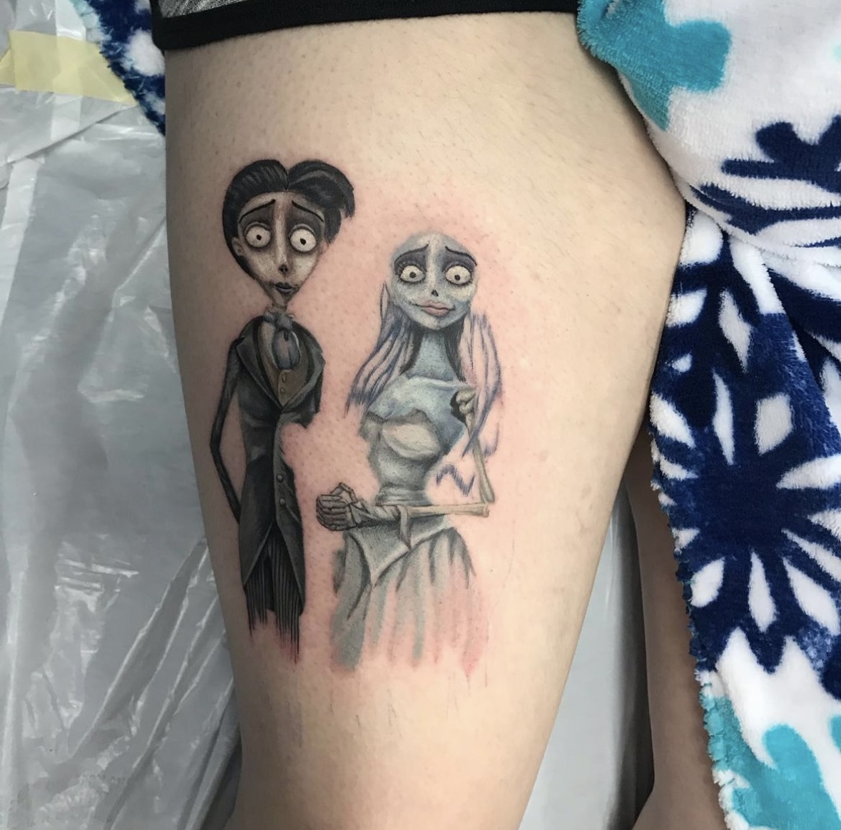 Black & grey tattoo by Jimmy